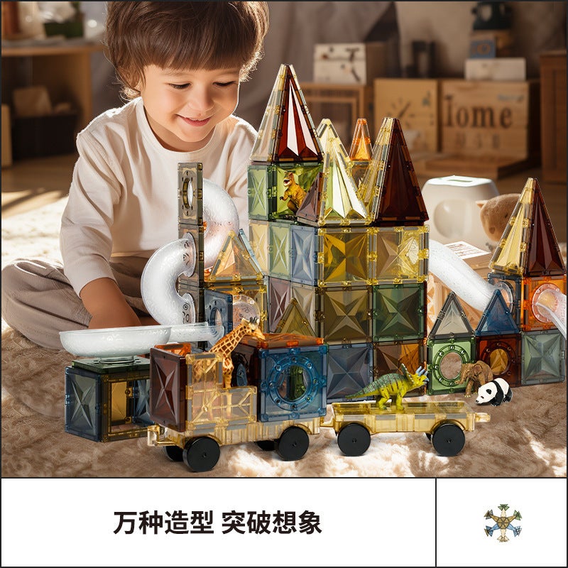 Onshine/Childhood Infinite Nature Color Magnetic Pipe Educational Toys Vertical Body Color Window Magnetic Film Kindergarten - Image 4