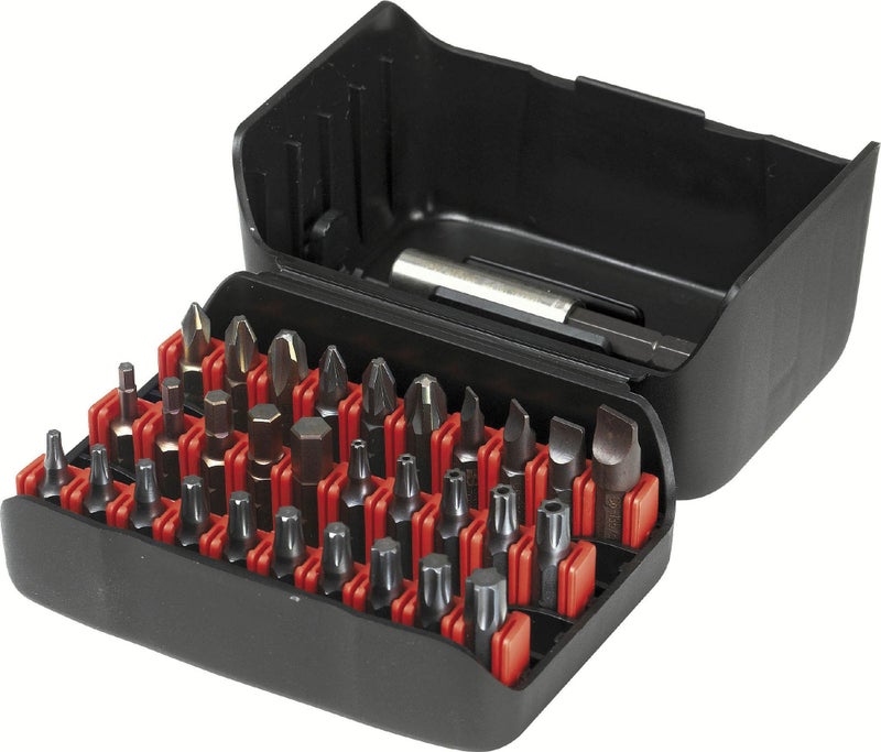 PB Swiss Tools Precision Bit Set PB C6.990 | 100% Swiss Made | Set of 30 C6.3 (1/4") Bits for Flat, Phillips, Pozidriv, Torx, Tamper-proof Torx and Hex Socket Screws - Image 5