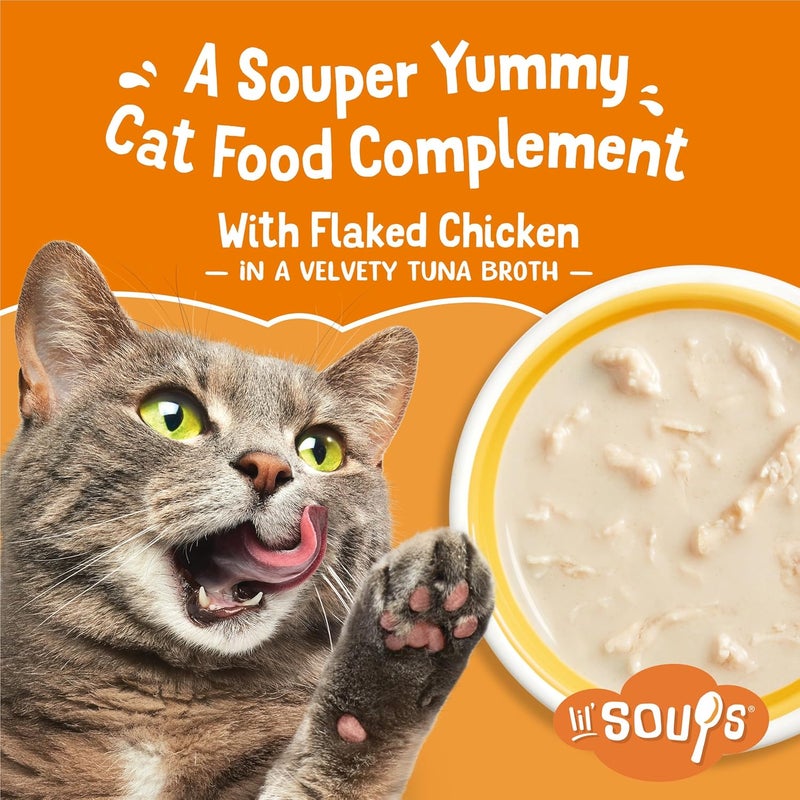فريسكس برينا فريسكيز نيتشرال (Purina Friskies Natural)، طعام قطط رطب خالي من الحبوب، حلوى قطط قابلة للمضغ، نكهة دجاج مفتتة – (عبوة تحتوي على 8 علب، كل علبة بوزن 1.2 أوقية) - Image 2