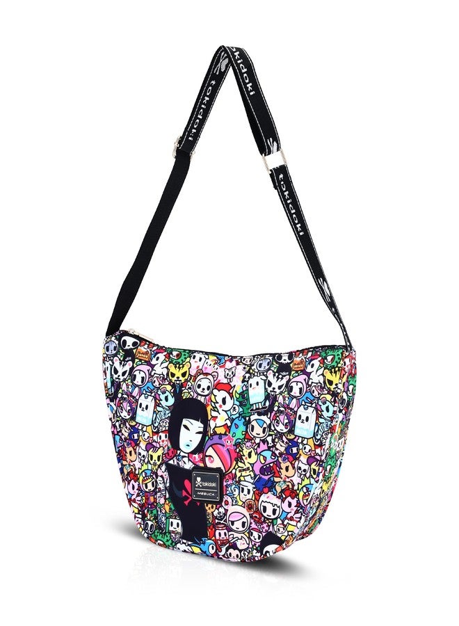 Tokidoki حقيبة توكيدوكي هلالية للنساء حقيبة كتف مع حزام قابل للتعديل حقيبة يد كرتونية يونيكورن - Image 1