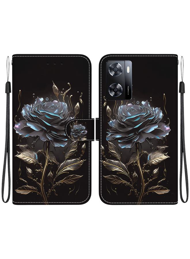 S-TOP Case For OPPO A57 5G / A57s 4G Crystal Texture Colored Drawing Leather Phone Case - Image 1