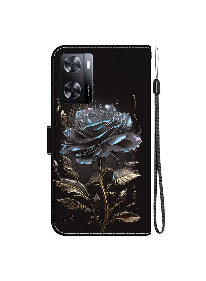 S-TOP Case For OPPO A57 5G / A57s 4G Crystal Texture Colored Drawing Leather Phone Case - Image 3