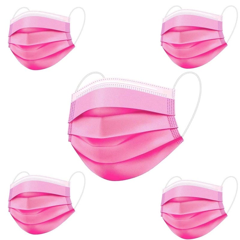 Pink Protective Face Mask 