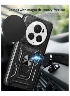 Generic Shield Full Protection Case With Metal Ring &Slide Camera Cover For honor magic 6 pro  - Image 3
