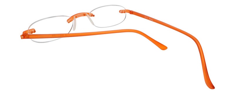 Calabria 715 Flexies Bendable Rimless Reading Glasses +3.50 Tangerine Men Women Readers Flexible Bending Eyeglass - Image 5