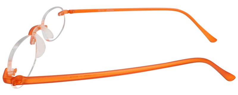 Calabria 715 Flexies Bendable Rimless Reading Glasses +3.50 Tangerine Men Women Readers Flexible Bending Eyeglass - Image 3