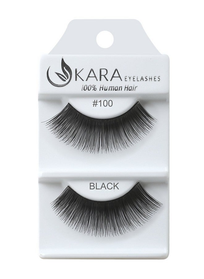 Kara Beauty Human Hair Eyelashes 100 (Pack Of 12) - Image 1