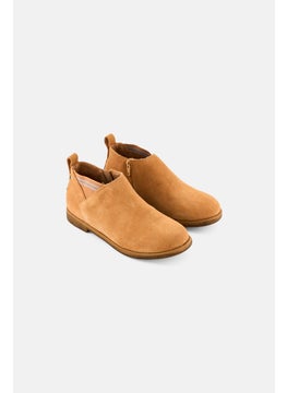 TOMS Kids Boy Leilani Slip On Causal Boots, Brown  - Image 1