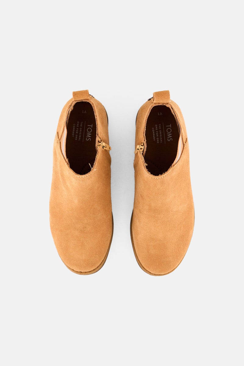 TOMS Kids Boy Leilani Slip On Causal Boots, Brown  - Image 3