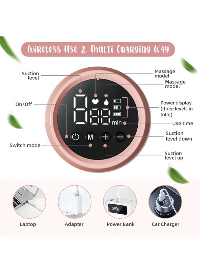 LO.BABY.VE Portable Pain Free Big Suction Bilateral Electric Breast Pump, Rechargeable With LCD Screen - Image 3