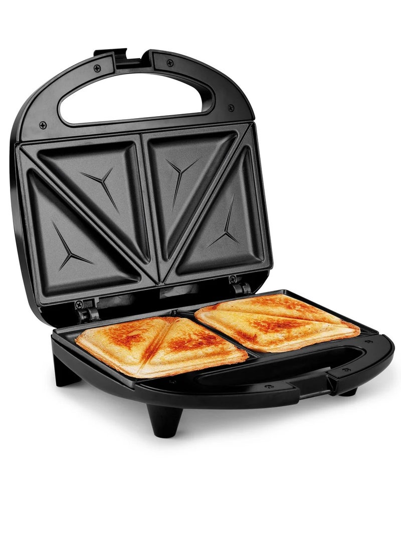 Fresh - Fresh 3-in-1 Multifunction Sandwich and Waffle Maker, 1000 Watts, Black - Image 1