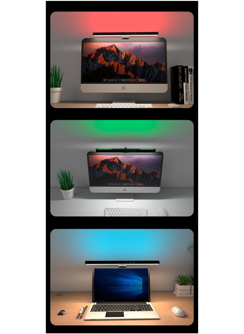 Joshberg - Screen Monitor Light Bar, Computer Monitor Lamp,7 RGB Light Modes, Eye Caring 3 Color Temperature, Atmosphere Desk Lamp for Office, Study, E-Sports - Image 1