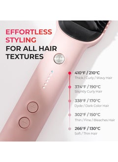 TYMO TYMO Ring Hair Straightener with Built-in Comb, Pink Color  - Image 5