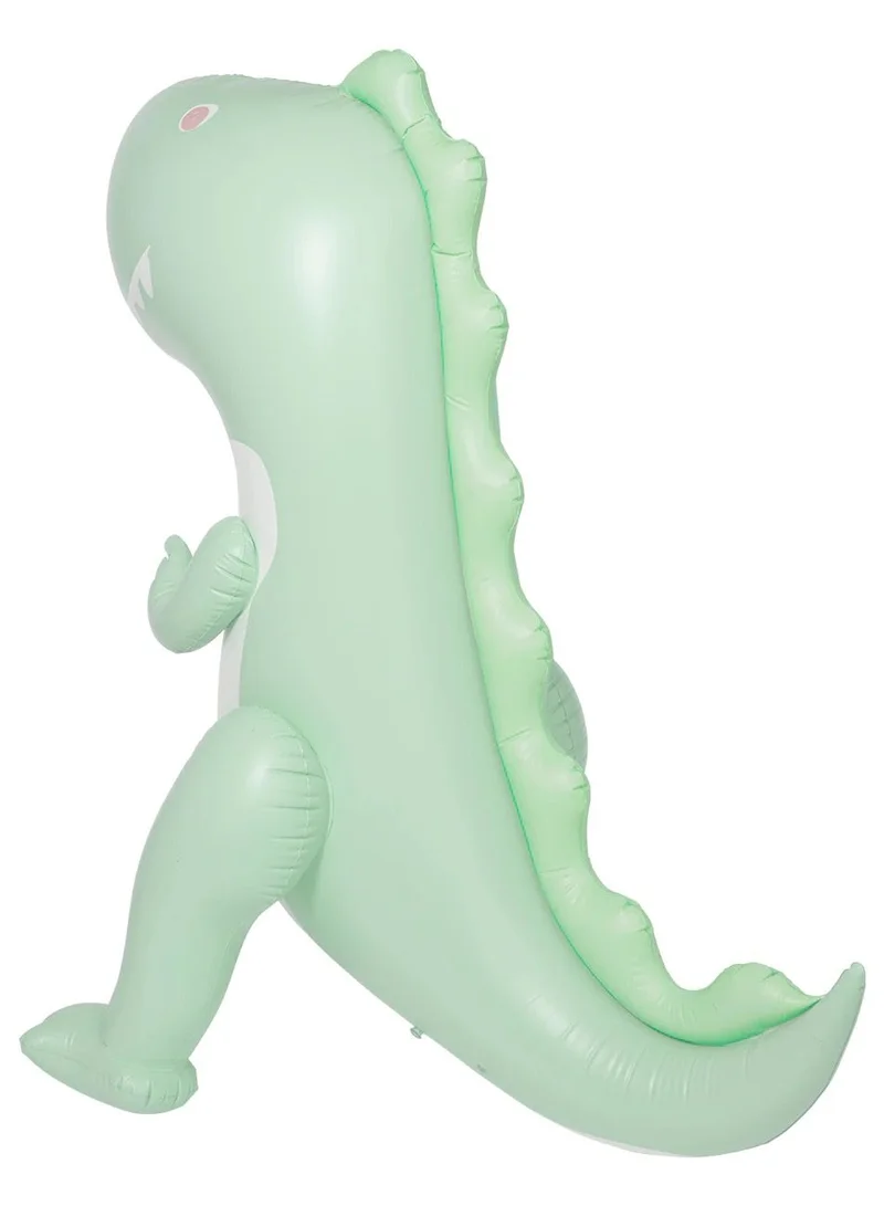 SUNNY LIFE Inflatable Giant Sprinkler Surfing Dino - Ice Mint