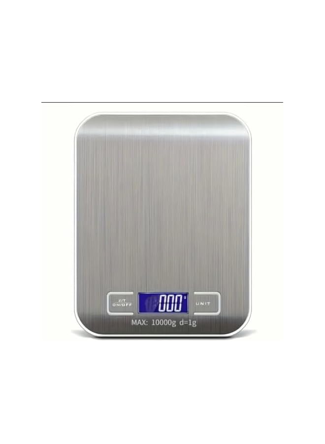 PROMASS Digital Kitchen Scale For Food & Coffee .High Precision, Ultra Slim, Backlit LCD Screen, 10kg Capacity, Easy Clean. Premium Stainless-Steel Surface. Measures in 6 units(Gram&Ounce).For Baking & Diet - Image 2
