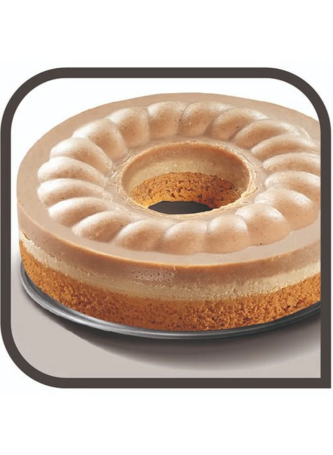 Tefal J Delibake 1642814 Savarin Mould with Hinge 27 cm Carbon Red
