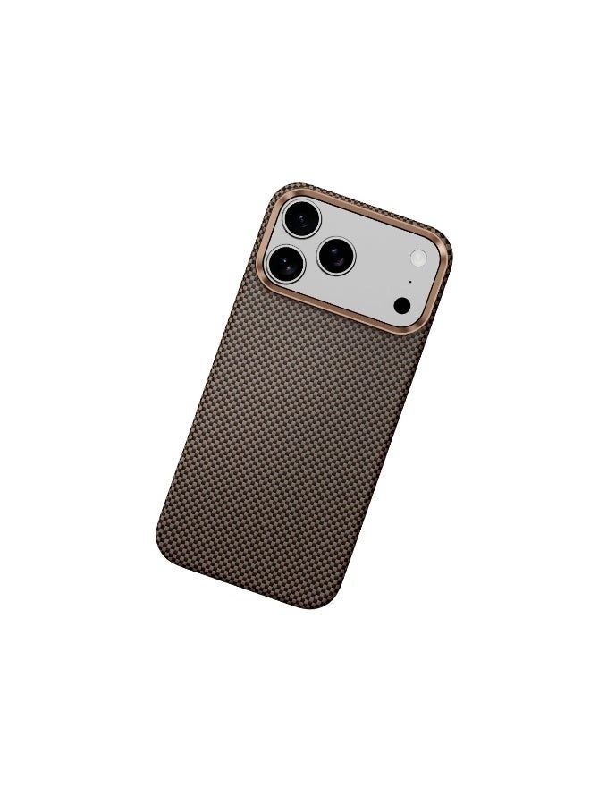 GREEN LION iPhone 17 Pro Max Magsafe Kevlar Case / High Grade Defense / Aluminum Alloy Guard / Ultra Slim - Black Gold - Image 2