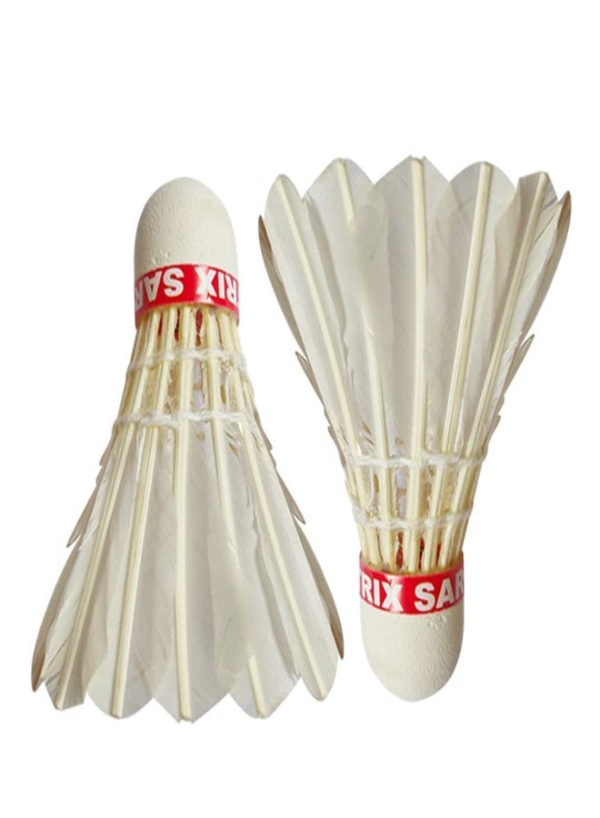 Rioff® Shuttlecock Badminton Shuttlecock Duck Feather Shuttlecock Pack of 10 (Blue Red,White) - Image 4