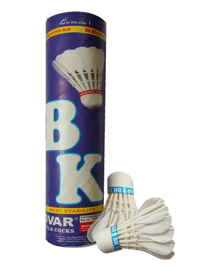 Rioff® Shuttlecock Badminton Shuttlecock Duck Feather Shuttlecock Pack of 10 (Blue Red,White) - Image 1