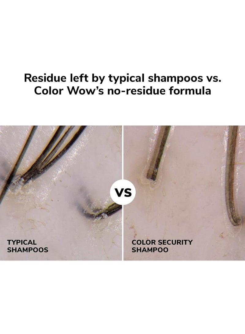 كولور واو شامبو كولور سيكيوريتي من واو – صحي 100% وخالٍ الكبريتات والسيليكون، لا يترك أي بقايا على الشعر وصحى لفروة الرأس؛ مناسب لجميع أنواع بما في ذلك المصبوغ - Image 3