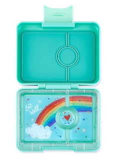 Yumbox Yumbox Snack 3-Compartment Snack Box Aqua  - Image 1