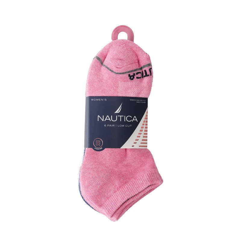 NAUTICA Nautica Women's 6 Pairs Low Cut Socks