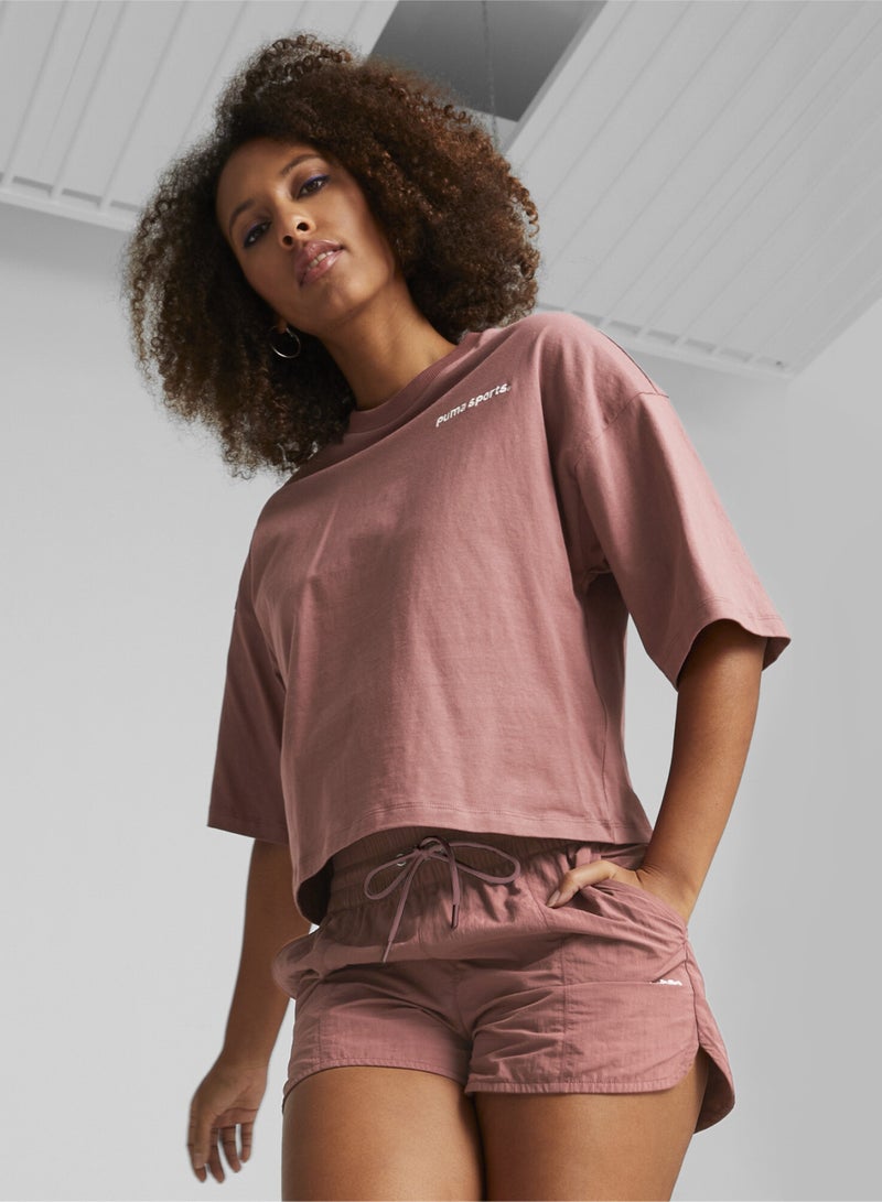 PUMA TEAM Womens Graphic Oversized T-shirt - Image 1