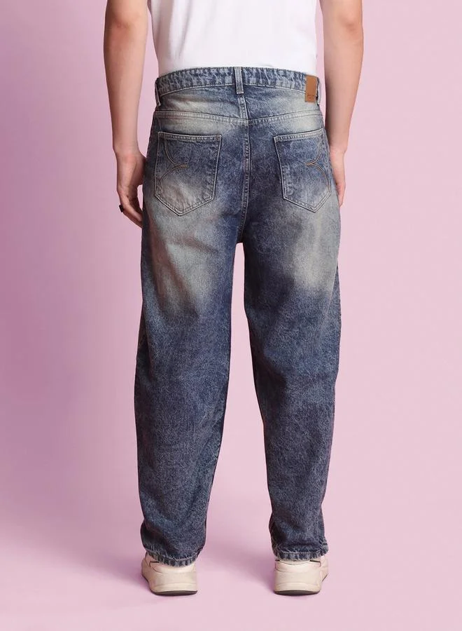 Styli Men Regular Fit Faded Jeans By Bene Kleed