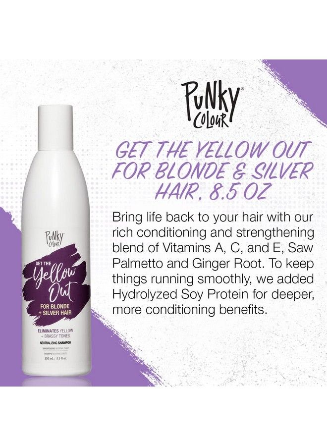 Punky Colour 3In1 Color Depositing Hair Cleanser & Conditioner 8.5 Fl Oz. (Yellow Out) - Image 4