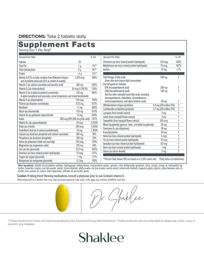 Shaklee Vita-Lea Gold® with Vitamin K for Adults Over 50 - High-Potency Formula for Heart, Immune, Bone, and Joint Health - Supports Physical Energy & Healthy Aging - Essential Vitamins - 120 Tablets - Image 2