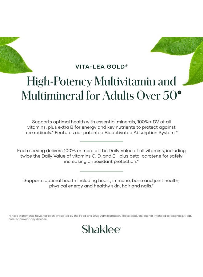 Shaklee Vita-Lea Gold® with Vitamin K for Adults Over 50 - High-Potency Formula for Heart, Immune, Bone, and Joint Health - Supports Physical Energy & Healthy Aging - Essential Vitamins - 120 Tablets - Image 3