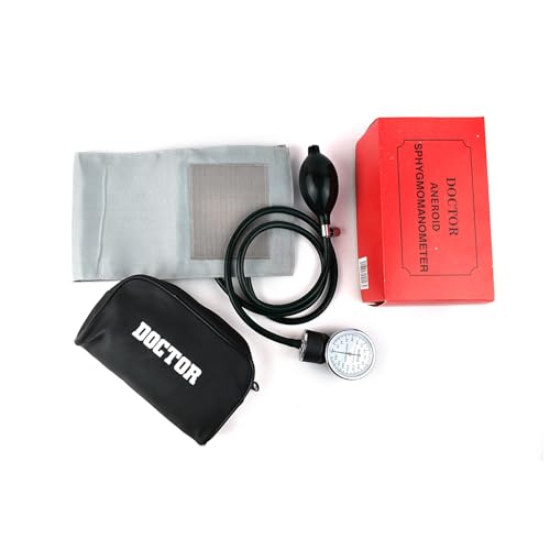 Dishan Doctor D Aneroid Blood Pressure Monitor - Manual Sphygmomanometer with Analog Watch, Arm Cuff, 1-Year Warranty, Durable & Easy-to-Use BP Machine (Black) - Image 5
