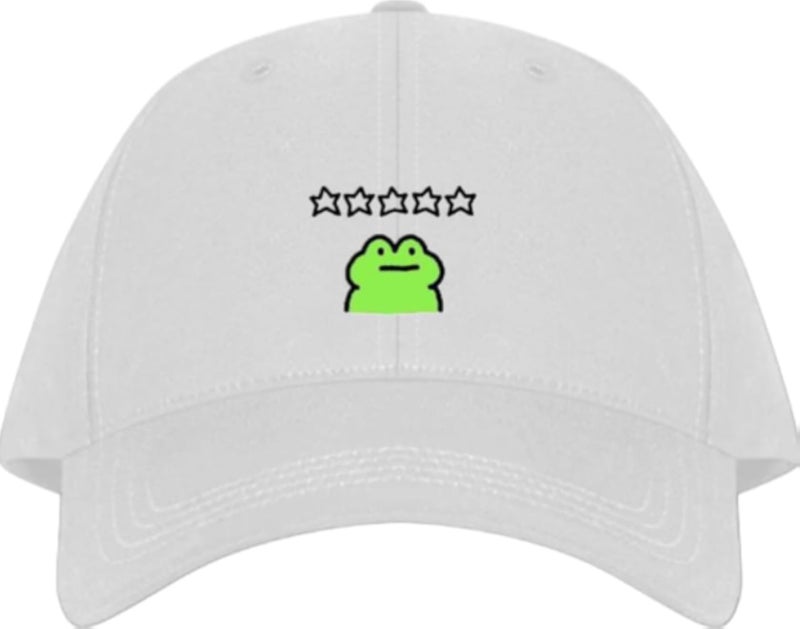 Frog Plain unisex baseball cap White 37