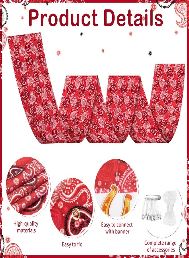 Fayoo Western Cowboy Ceiling Decoration 15.7 * 137.7inch Hanging Foil Swirls & Banner Wild West Theme Party Supplies for Barnyard Boys Birthday, Cowboy Baby Shower, Ranch Events - Image 4