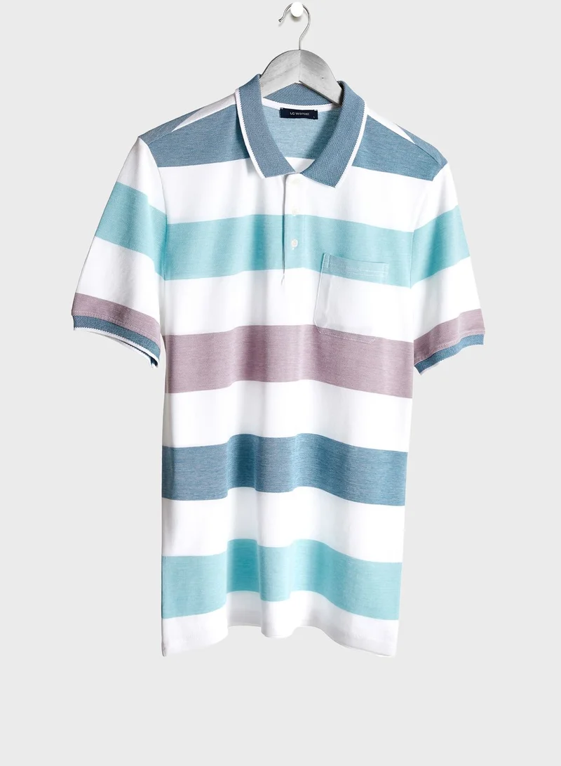 LC WAIKIKI Wide Stripe Polo