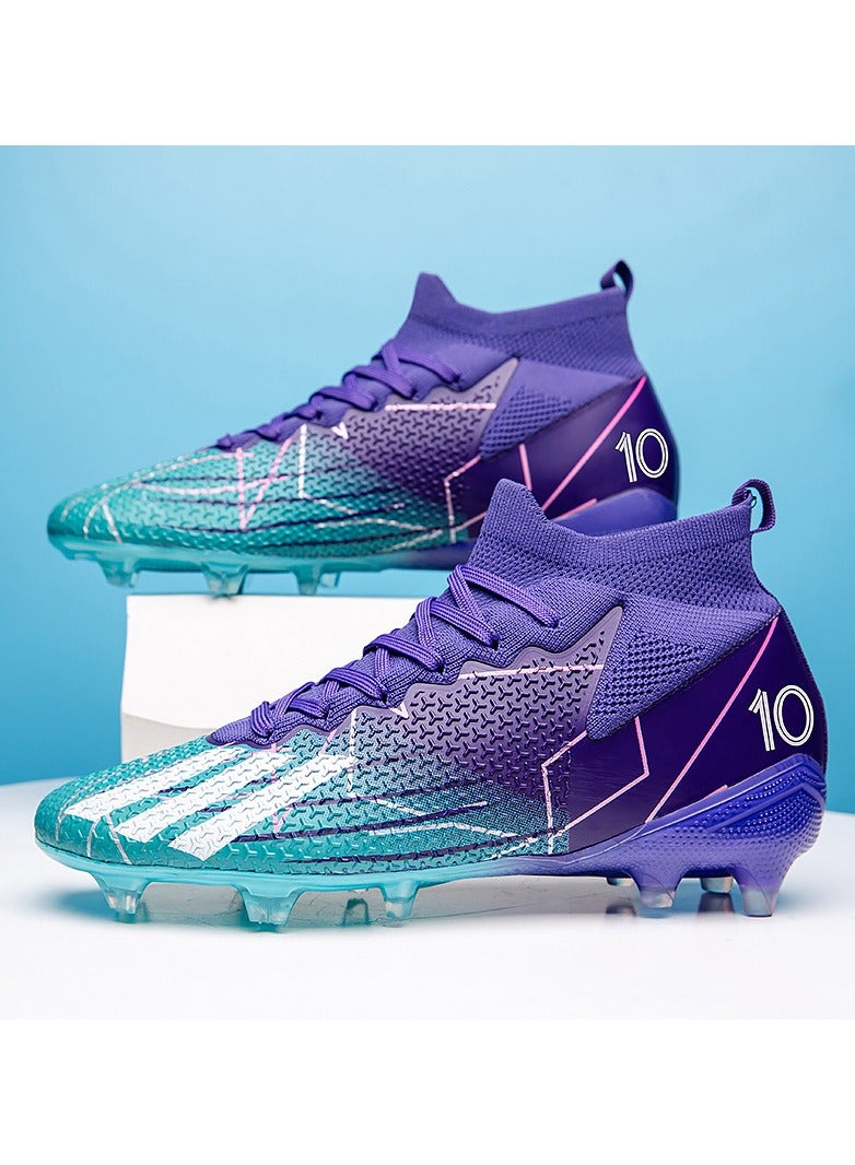 Football Shoes Male Long Nail Primary School Children Mandarin Duck Couple Artificial Grass Long Nail Sports Shoes - Image 1