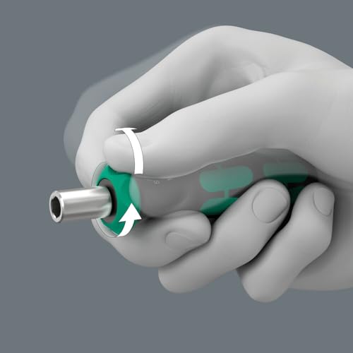 Wera 838 RA S BITHOLD SCREWDRIVER W/RATCHET,1/4",1/4"X102MM - Image 4