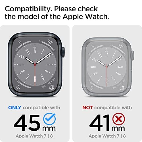 Meyaar Tough PC Case for Apple Watch 7 8 9 45mm Change to Ultra 49mm Cover with Crown, Screen Protector for Apple Watch Case Series 9 8 and 7 Only Upgrade to Watch Ultra 49mm Cover (45mm, Gold) - Image 2