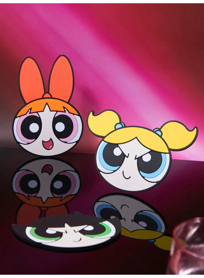 Powerpuff Girls Cup Coasters – Set of 3 Durable Heat-Resistant Coasters That Protect Surfaces - Image 2
