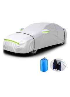 ZUIHAO Outdoor Full Car Cover Sedan Cover Universal Fit 177-194 Inch Sunscreen Heat Protection Dustproof Scratch-Resistant UV Protection Car Cover  - Image 1