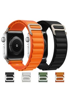 Generic Alpine Loop Strap Woven Nylon Ultra2 For Apple Strap Iwatch1-89 Generation Universal-Color:Metal Head 42/44/45/49mm ]  - Image 2
