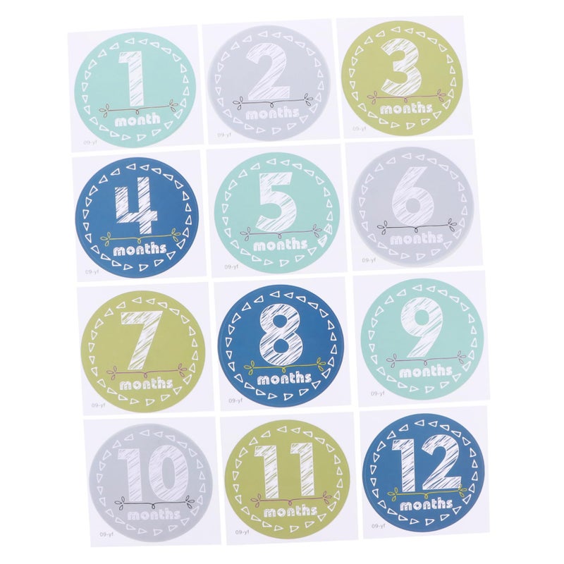 Monthly Baby Photo Props Milestone Stickers Set For Newborn Birth Announcements And Keepsake Memories - Image 2