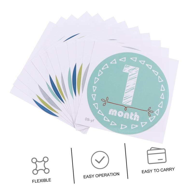 Monthly Baby Photo Props Milestone Stickers Set For Newborn Birth Announcements And Keepsake Memories - Image 4