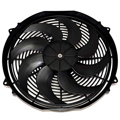 A-Team Performance A-Team Universal High Performance Radiator Electric Cooling Fan Assembly Kit - 16" Size - Heavy Duty - 3000 CFM Capacity - 12 Volts - 8 Blade Design - Perfect for Turbo Applications - Black - Image 3