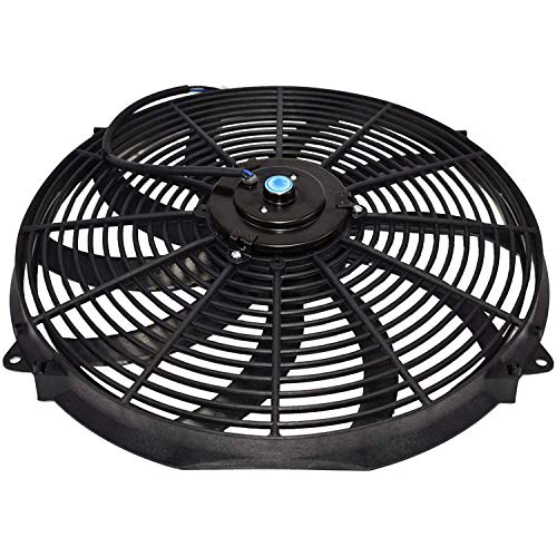 A-Team Performance A-Team Universal High Performance Radiator Electric Cooling Fan Assembly Kit - 16" Size - Heavy Duty - 3000 CFM Capacity - 12 Volts - 8 Blade Design - Perfect for Turbo Applications - Black - Image 4