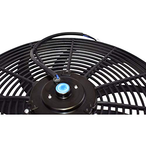 A-Team Performance A-Team Universal High Performance Radiator Electric Cooling Fan Assembly Kit - 16" Size - Heavy Duty - 3000 CFM Capacity - 12 Volts - 8 Blade Design - Perfect for Turbo Applications - Black - Image 5