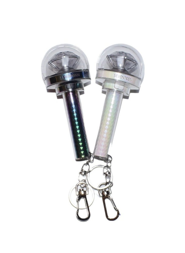 NIBEMINENT Kpop Seventeen Glowstick Light Keychain Mini Stick Light Pendant  - Image 5