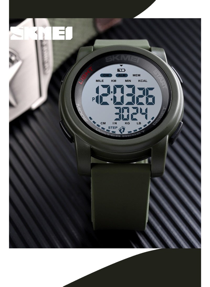 SKMEI Men's waterproof luxury digital sports watch, multi-function sports pedometer watch, outdoor watch, comfortable to wear - Image 2