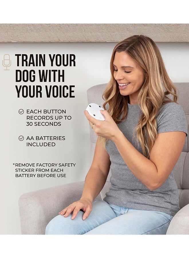 Organizer Talking Buttons for Dogs - Dog Training Push Buttons -Talk Commands into 2 Speaking Buttons for Easily Training Dogs - Image 2
