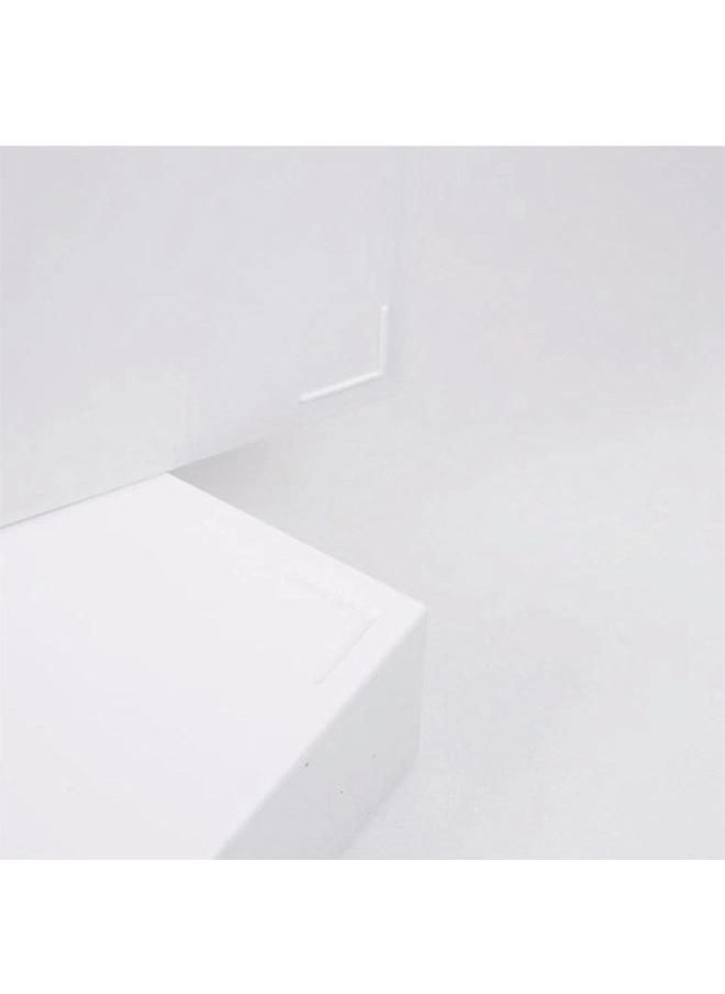 Arabest - Desktop Drawer Organizer Waterproof Dustproof Plastic DIY Combination Multi Layer Stackable Drawer Storage Case Striped White 1 Drawer - Image 1